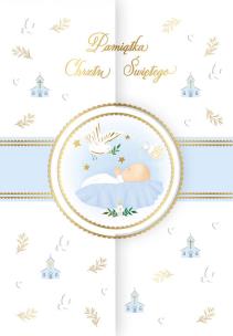 Opakowanie Karnet A5 koperta Chrzest niebieski