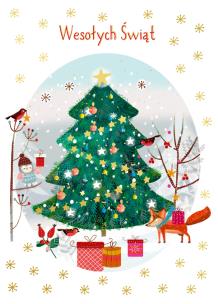Opakowanie Karnet B6 Boże Narodzenie Choinka