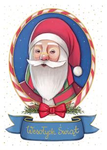 Opakowanie Karnet B6 Boże Narodzenie Mikołaj