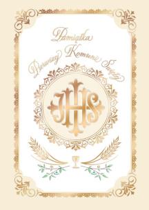 Opakowanie Karnet B6 Komunia Ornament