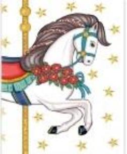 Opakowanie Karnet B6 Koń karuzela