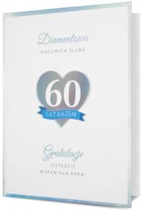 Opakowanie Karnet B6 Rocznica ślubu Diamentowa HM200-2535