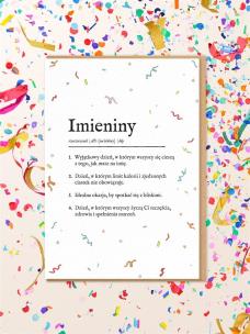Karnet Imieniny. Wydawca: Nadwyraz. Multiszop.pl Opakowanie Karnet Imieniny