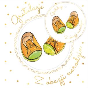 Opakowanie Karnet KW Buciki Narodziny