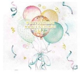 Opakowanie Karnet KW Bukiet balonów