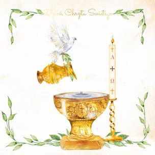 Opakowanie Karnet KW Chrzest Chrzcielnica