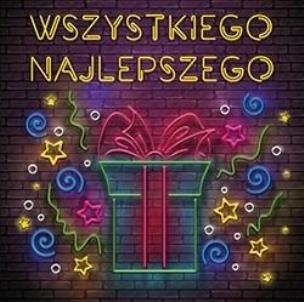 Opakowanie Karnet KW Prezent neon