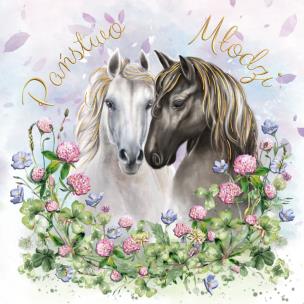 Opakowanie Karnet KW ślub konie