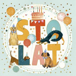 Opakowanie Karnet KW Sto lat pieski