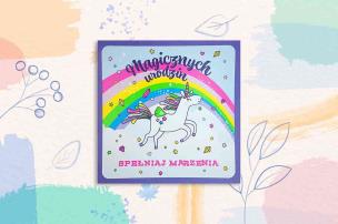Opakowanie Karnet KW Unicorn tęcza