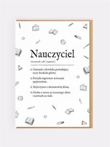 Karnet okolicznościowy Nauczyciel. Wydawca: Nadwyraz. Multiszop.pl Opakowanie Karnet okolicznościowy Nauczyciel