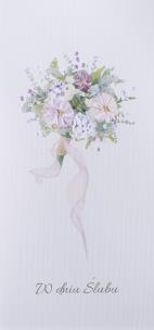 Opakowanie Karnet Ślub - Bukiet