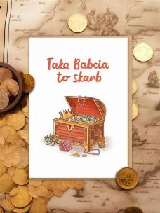 Opakowanie Karnet - Taka Babcia to skarb