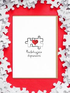 Karnet Walentynki - Perfekcyjnie dopasowani. Wydawca: Nadwyraz. Multiszop.pl Opakowanie Karnet Walentynki - Perfekcyjnie dopasowani