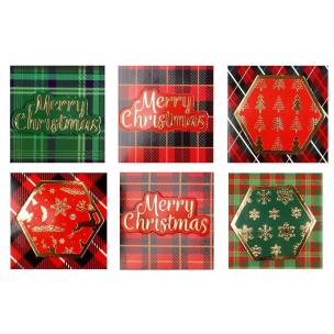 Opakowanie Karnety samoprzylepne 5x5cm Krata 12szt