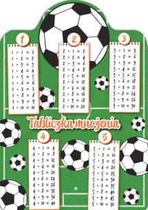 Opakowanie Karta tabliczka mnożenia A5 piłka