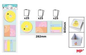 Opakowanie Karteczki samoprzylepne donut