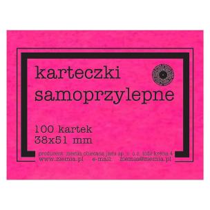 Opakowanie Karteczki samoprzylepne Fluo 38x51mm 100K róż