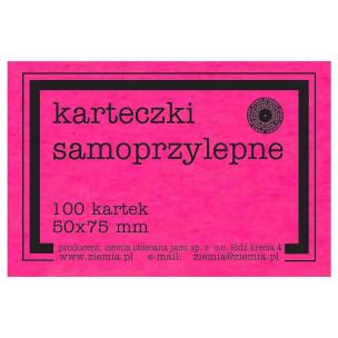 Opakowanie Karteczki samoprzylepne Fluo 50x75mm 100K róż