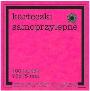 Opakowanie Karteczki samoprzylepne Fluo 75x75mm 100K róż