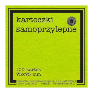 Opakowanie Karteczki samoprzylepne Fluo 75x75mm 100K zieleń
