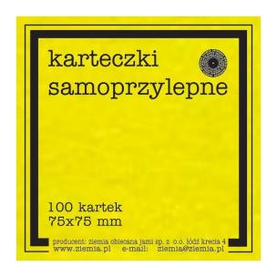 Opakowanie Karteczki samoprzylepne Fluo 75x75mm 100K żółte