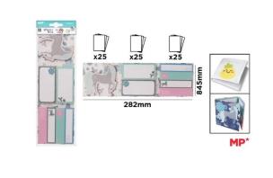 Opakowanie Karteczki samoprzylepne indeksujące 7x25szt