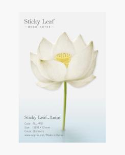 Opakowanie Karteczki samoprzylepne Lotos biały S