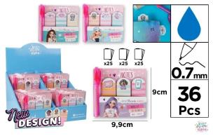 Opakowanie Karteczki samoprzylepne z mini długopisem MIX