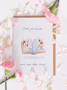 Opakowanie Kartka Jesteś jak książka