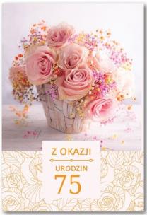 Opakowanie Kartka okolicznościowa Urodziny 75