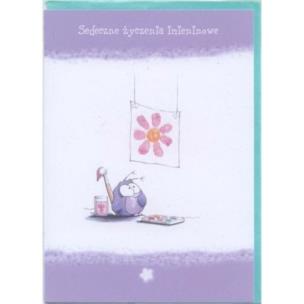 Okładka książki KARTKA SERDECZNE ZYCZENIA IMIENINOWE BBL010-RUSSELL