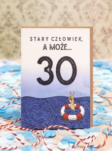 Opakowanie Kartka Stary człowiek a może 30