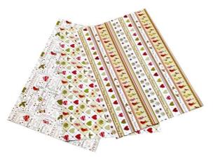 Opakowanie Karton 300g motywy świąteczne 24x34cm 3ark MIX