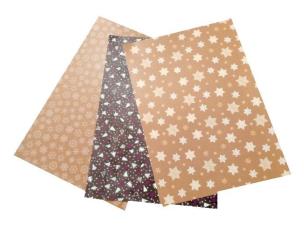 Opakowanie Karton 300g motywy świąteczne 24x34cm 3ark MIX