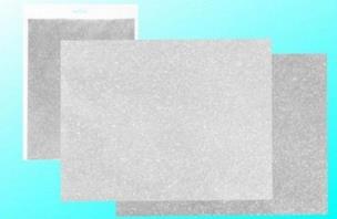 Opakowanie Karton brokatowy obustronny srebrny 23x33cm 5 ark