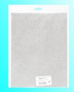 Opakowanie Karton brokatowy obustronny srebrny 23x33cm 5 ark