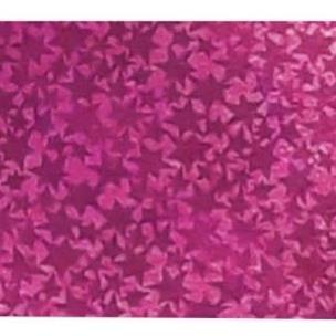 Opakowanie Karton holograficzny różowy gwiazdy 25x35cm ark