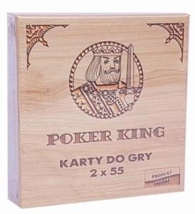 Opakowanie Karty do gry Poker King 2x55 CARTAMUNDI
