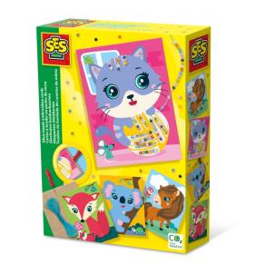 Karty do haftowania ze szklanych koralików. Wydawca: SES Creative. Multiszop.pl Opakowanie Karty do haftowania ze szklanych koralików