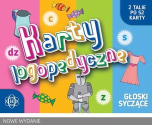 Okładka książki Karty logopedyczne. Głoski syczące. Komplet