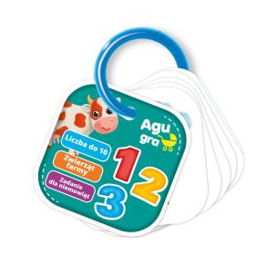 Opakowanie Karty na pierścionku Liczenie. Farma