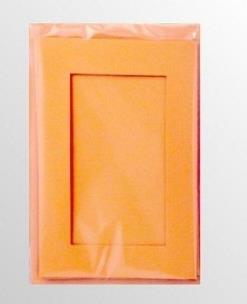 Opakowanie Karty passepartout prostokąt pomarańcz 10,5x15cm