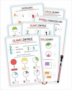 Karty pracy - Ułami zwykłe 4szt. Wydawca: LearnHow. Multiszop.pl Opakowanie Karty pracy - Ułami zwykłe 4szt