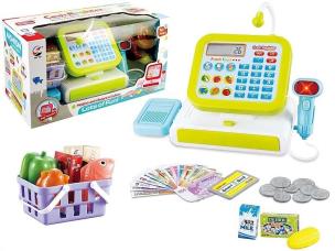 Opakowanie Kasa sklepowa z wyświetlaczem led + akcesoria