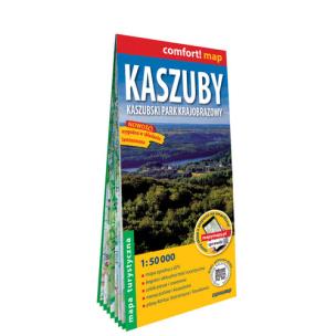 Kaszuby laminowana mapa turystyczna 1:50 000. Autor:   Praca zbiorowa. Multiszop.pl Okładka książki Kaszuby laminowana mapa turystyczna 1:50 000