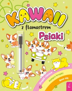 Okładka książki Kawaii z flamastrem. Psiaki