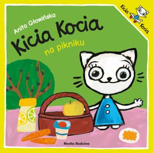 Kicia Kocia na pikniku. Autor: Anita Głowińska. Multiszop.pl Okładka książki Kicia Kocia na pikniku