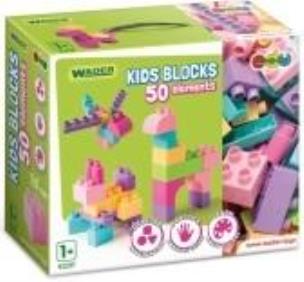 Opakowanie Kids Blocks klocki różowo-fioletowe 50el