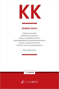 Okładka książki KK. Kodeks karny oraz ustawy towarzyszące